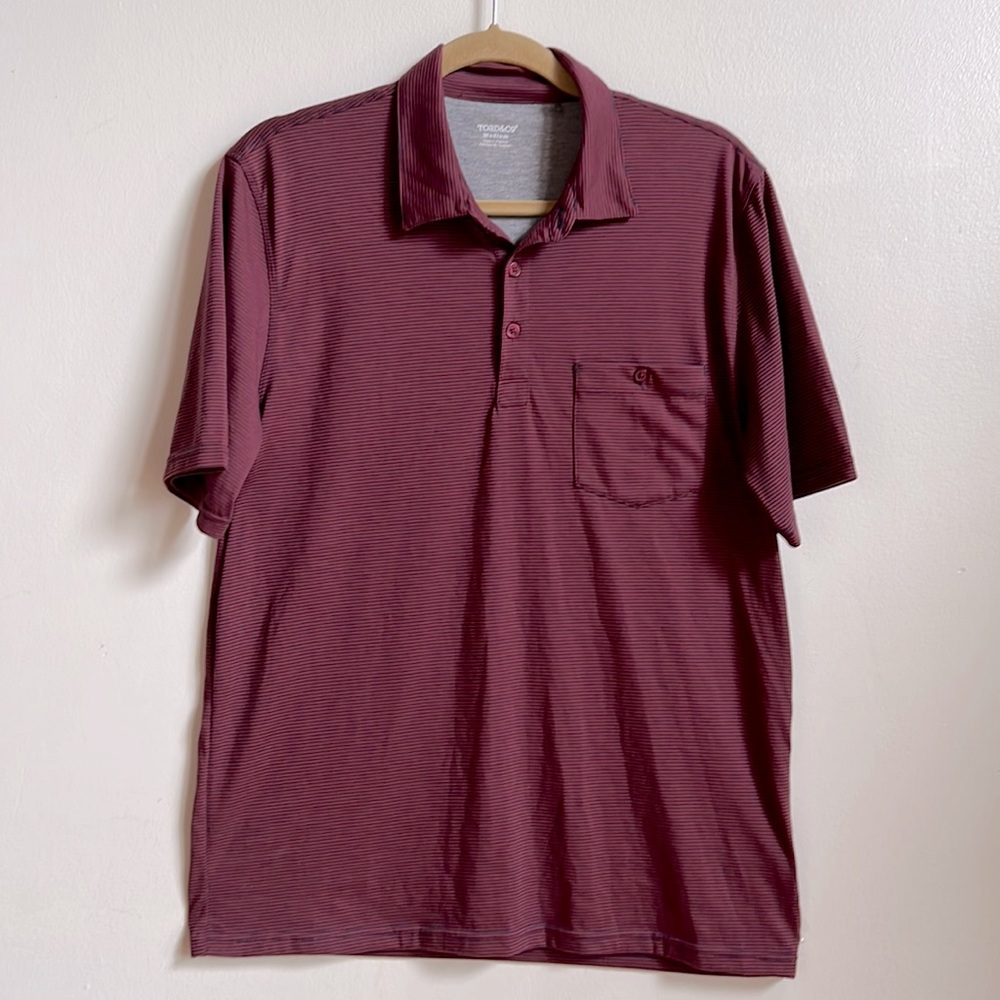 Toad and Co striped casual single pocket shirt